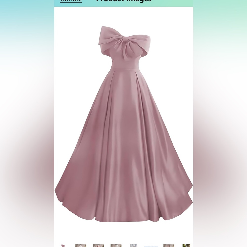 Elegant Mauve Evening Gown